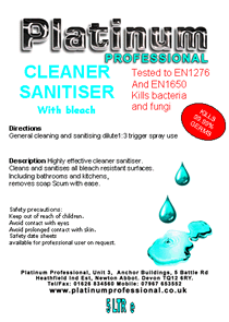 Cleaner Sanitiser With Bleach 