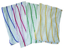 Antibacterial colour coded cleaning cloths
