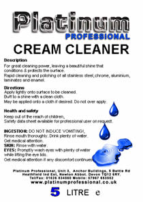 Cream Cleaner