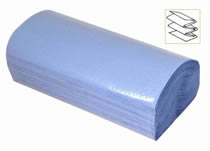 1Ply Blue Inter-Fold Hand Towels 