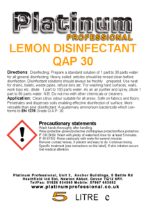 Lemon Disinfectant QAP 30 