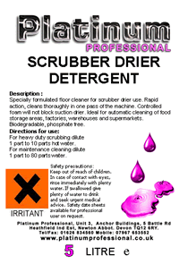 Scrubber Drier Detergent 