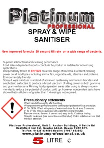 Spray & Wipe Sanitiser
