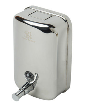 Wall Mounted S/Steel Manual Refillable Hand Soap Dispenser