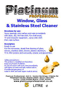 Window Glass & Stainless Steel Cleaner