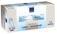Latex Gloves Lightly Powdered